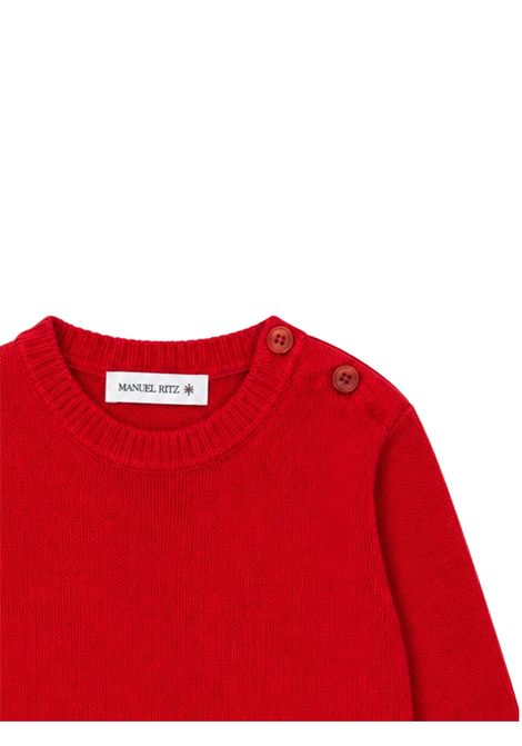 Baby sweater in wool blend Manuel Ritz | 4435ROSSO